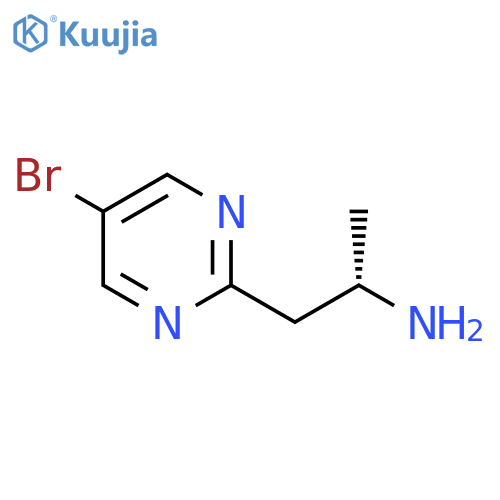 (2S)-1-(5-bromopyrimidin-2-yl)propan-2-amine structure