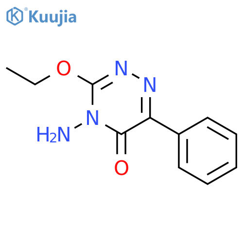 1,2,4-Triazin-5(4H)-one, 4-amino-3-ethoxy-6-phenyl- structure