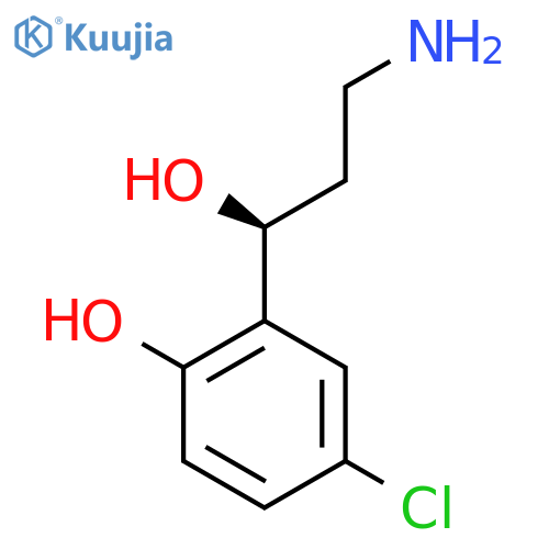 2-(1S)-3-amino-1-hydroxypropyl-4-chlorophenol structure