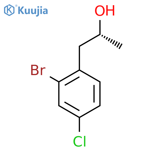 (2R)-1-(2-bromo-4-chlorophenyl)propan-2-ol structure