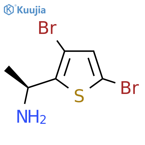 (1S)-1-(3,5-dibromothiophen-2-yl)ethan-1-amine structure
