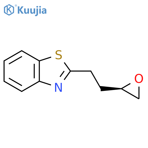 2-{2-(2R)-oxiran-2-ylethyl}-1,3-benzothiazole structure