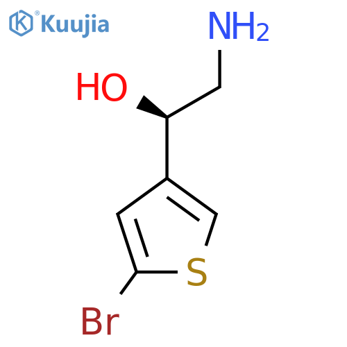(1R)-2-amino-1-(5-bromothiophen-3-yl)ethan-1-ol structure