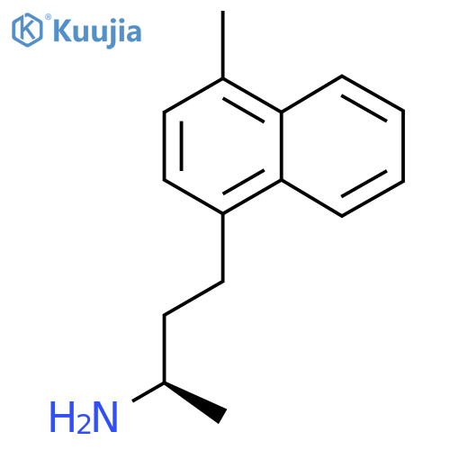(2R)-4-(4-methylnaphthalen-1-yl)butan-2-amine structure