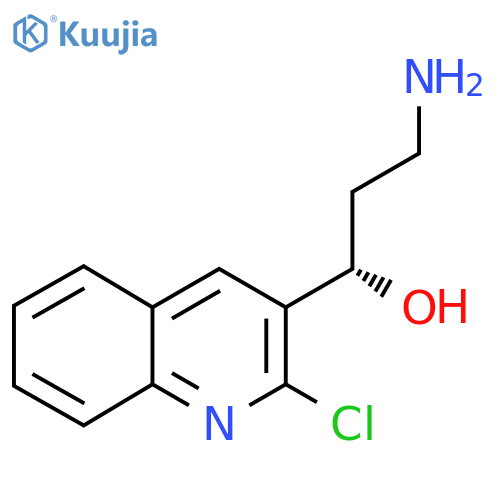 (1S)-3-amino-1-(2-chloroquinolin-3-yl)propan-1-ol structure