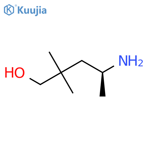 (4S)-4-amino-2,2-dimethylpentan-1-ol structure