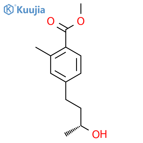 methyl 4-(3R)-3-hydroxybutyl-2-methylbenzoate structure