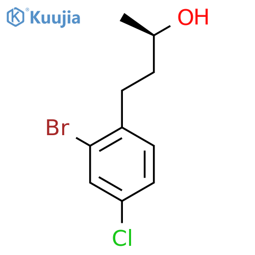 (2R)-4-(2-bromo-4-chlorophenyl)butan-2-ol structure