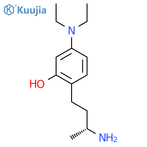 2-(3R)-3-aminobutyl-5-(diethylamino)phenol structure