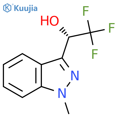 (1S)-2,2,2-trifluoro-1-(1-methyl-1H-indazol-3-yl)ethan-1-ol structure