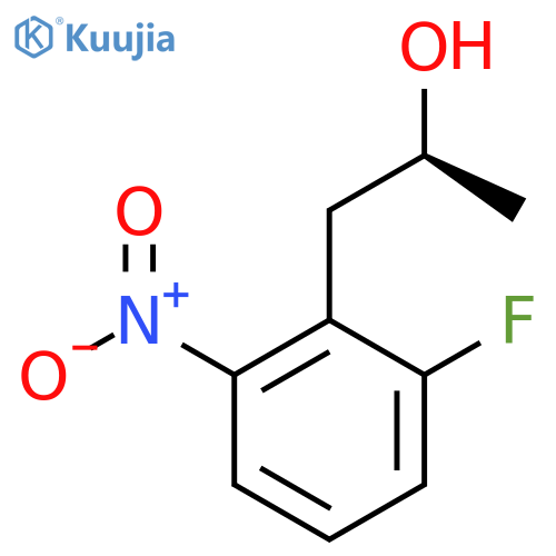 (2S)-1-(2-fluoro-6-nitrophenyl)propan-2-ol structure
