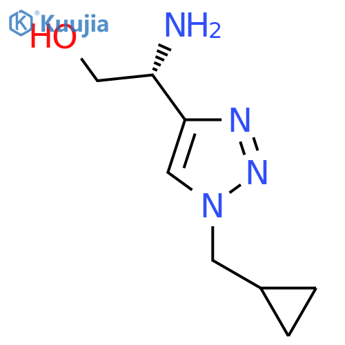 (2R)-2-amino-2-1-(cyclopropylmethyl)-1H-1,2,3-triazol-4-ylethan-1-ol structure