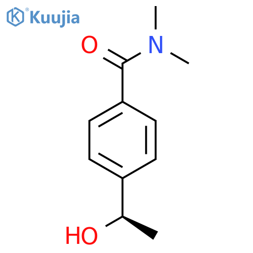 4-(1R)-1-hydroxyethyl-N,N-dimethylbenzamide structure
