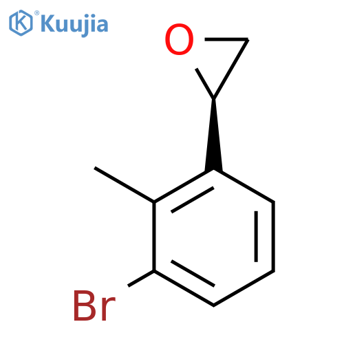 (2R)-2-(3-bromo-2-methylphenyl)oxirane structure