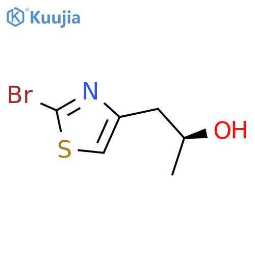 (2S)-1-(2-bromo-1,3-thiazol-4-yl)propan-2-ol structure