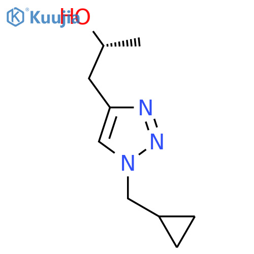 (2R)-1-1-(cyclopropylmethyl)-1H-1,2,3-triazol-4-ylpropan-2-ol structure