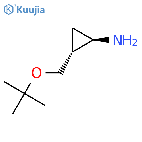 rac-(1R,2R)-2-(tert-butoxy)methylcyclopropan-1-amine structure