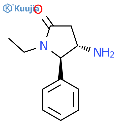 4-amino-1-ethyl-5-phenylpyrrolidin-2-one structure