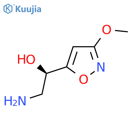 (1R)-2-amino-1-(3-methoxy-1,2-oxazol-5-yl)ethan-1-ol structure