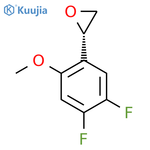 (2S)-2-(4,5-difluoro-2-methoxyphenyl)oxirane structure