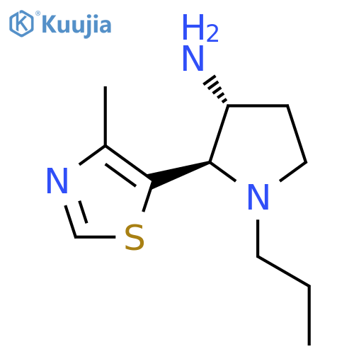 2-(4-methyl-1,3-thiazol-5-yl)-1-propylpyrrolidin-3-amine structure