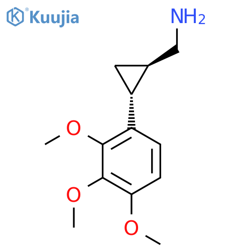 rac-(1R,2R)-2-(2,3,4-trimethoxyphenyl)cyclopropylmethanamine structure