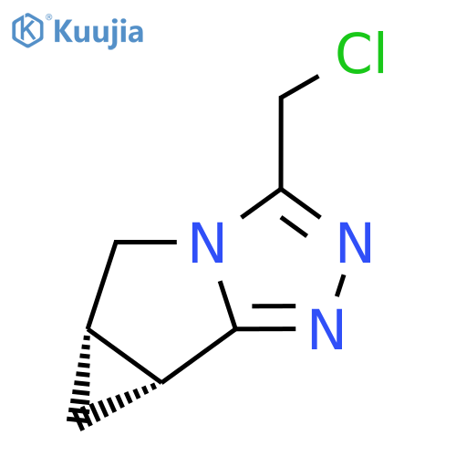 7-(chloromethyl)-6,8,9-triazatricyclo4.3.0.0,2,4nona-1(9),7-diene structure