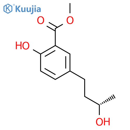 methyl 2-hydroxy-5-(3S)-3-hydroxybutylbenzoate structure