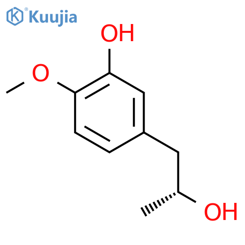 5-(2R)-2-hydroxypropyl-2-methoxyphenol structure