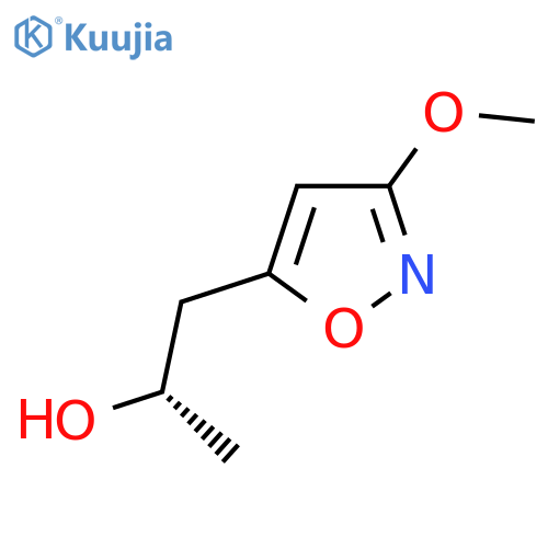(2S)-1-(3-methoxy-1,2-oxazol-5-yl)propan-2-ol structure