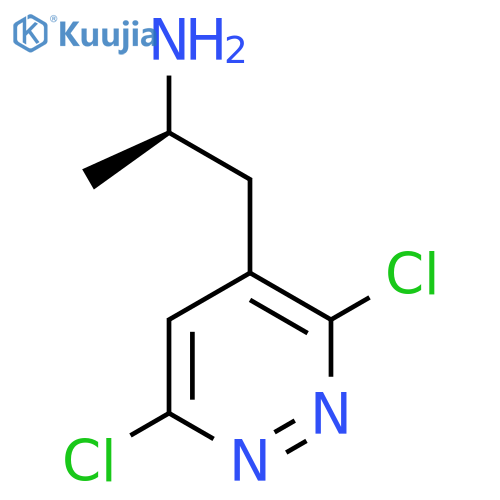 (2R)-1-(3,6-dichloropyridazin-4-yl)propan-2-amine structure