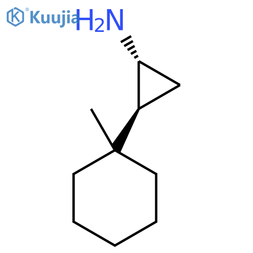rac-(1R,2S)-2-(1-methylcyclohexyl)cyclopropan-1-amine structure