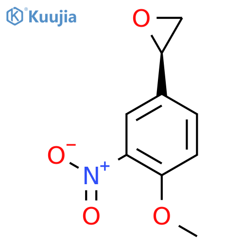 (2R)-2-(4-methoxy-3-nitrophenyl)oxirane structure