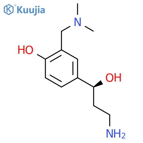 4-(1S)-3-amino-1-hydroxypropyl-2-(dimethylamino)methylphenol structure