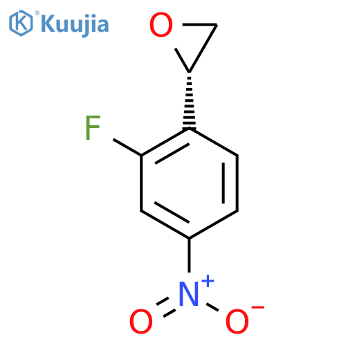 (2S)-2-(2-fluoro-4-nitrophenyl)oxirane structure