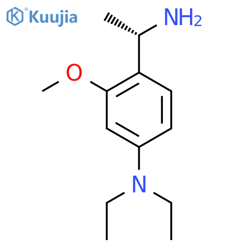 4-(1S)-1-aminoethyl-N,N-diethyl-3-methoxyaniline structure