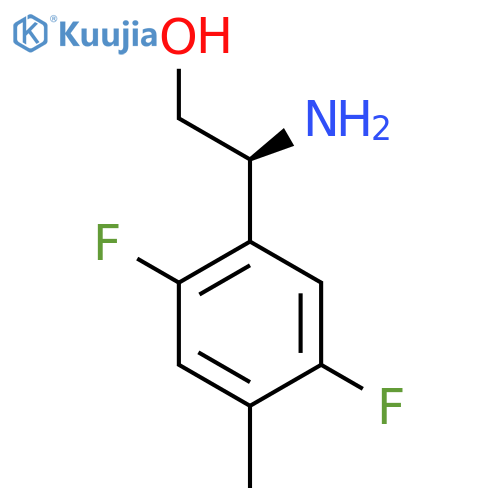 (2S)-2-amino-2-(2,5-difluoro-4-methylphenyl)ethan-1-ol structure