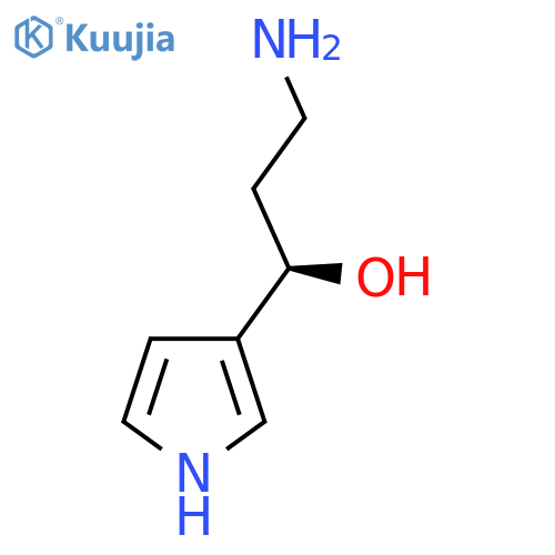 (1R)-3-amino-1-(1H-pyrrol-3-yl)propan-1-ol structure