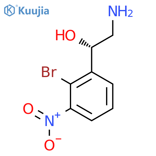 (1S)-2-amino-1-(2-bromo-3-nitrophenyl)ethan-1-ol structure