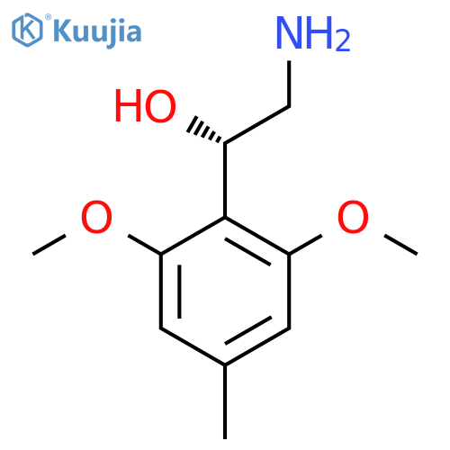 (1S)-2-amino-1-(2,6-dimethoxy-4-methylphenyl)ethan-1-ol structure