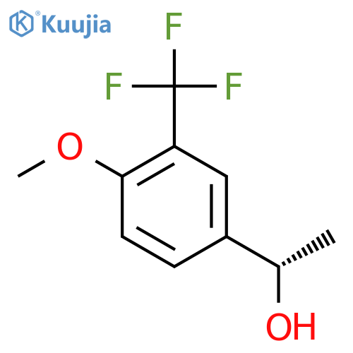 (1S)-1-4-methoxy-3-(trifluoromethyl)phenylethan-1-ol structure