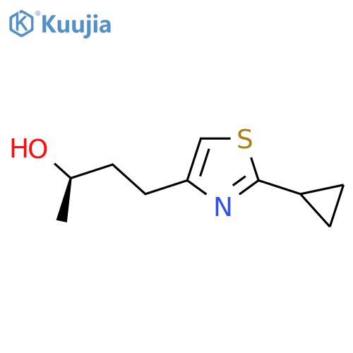 (2R)-4-(2-cyclopropyl-1,3-thiazol-4-yl)butan-2-ol structure