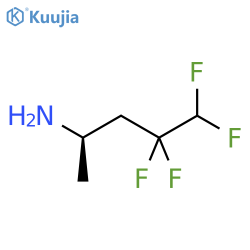 (2R)-4,4,5,5-tetrafluoropentan-2-amine structure