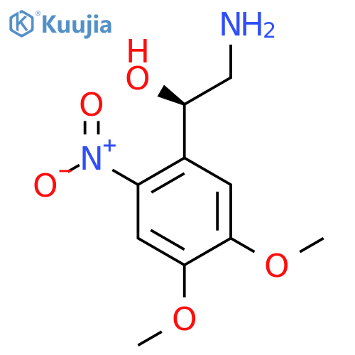 (1R)-2-amino-1-(4,5-dimethoxy-2-nitrophenyl)ethan-1-ol structure