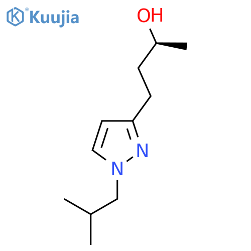 (2S)-4-1-(2-methylpropyl)-1H-pyrazol-3-ylbutan-2-ol structure