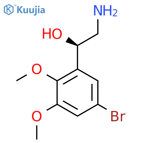 (1R)-2-amino-1-(5-bromo-2,3-dimethoxyphenyl)ethan-1-ol structure