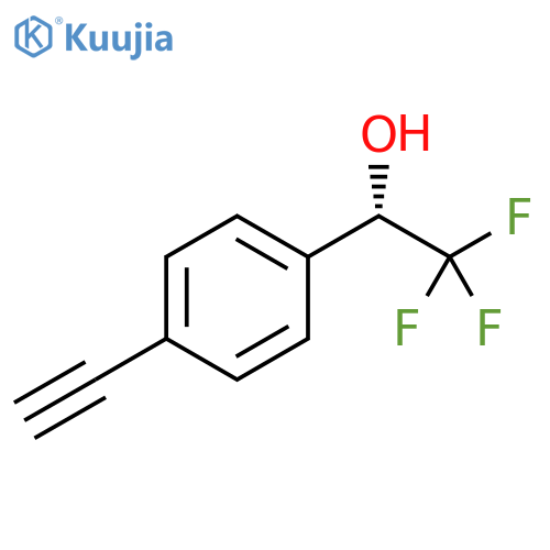 (1S)-1-(4-ethynylphenyl)-2,2,2-trifluoroethan-1-ol structure