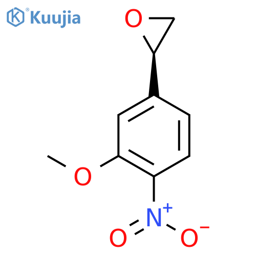 (2R)-2-(3-methoxy-4-nitrophenyl)oxirane structure