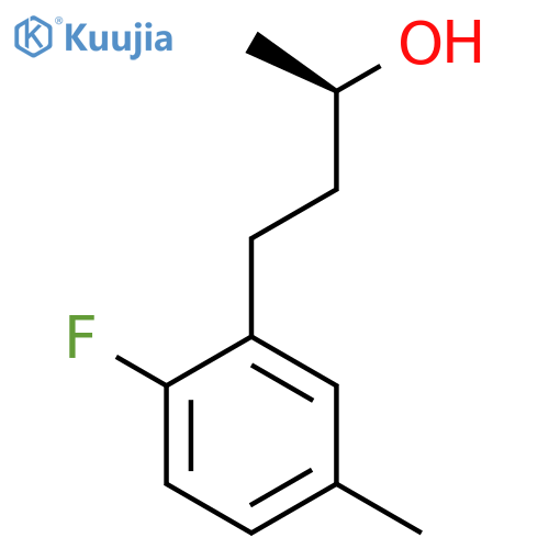 (2R)-4-(2-fluoro-5-methylphenyl)butan-2-ol structure