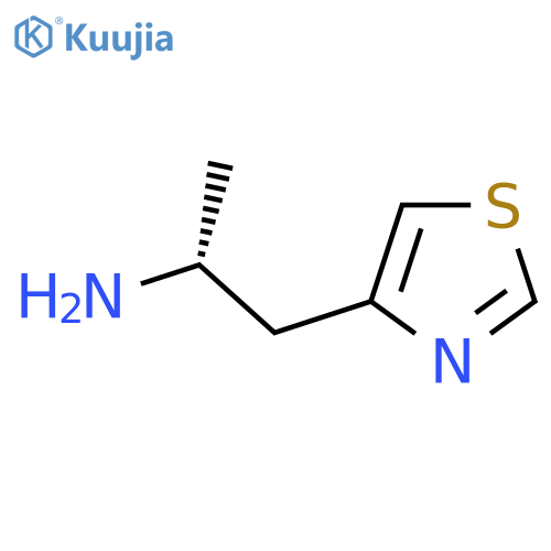 (2R)-1-(1,3-thiazol-4-yl)propan-2-amine structure